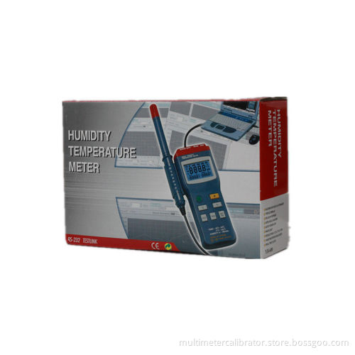Portable Rs-232 Interface Data Hold Digital Humidity Temperature Meter